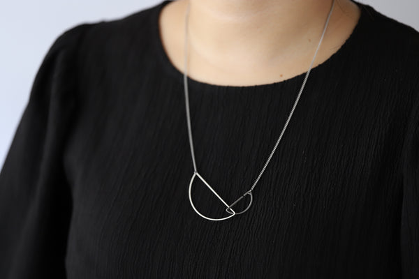 【関税・送料無料】Shapes Studio★HERRINGBONEダブルネックレス to/SHAPES necklace -Semicircle- – 大寺幸八郎商店