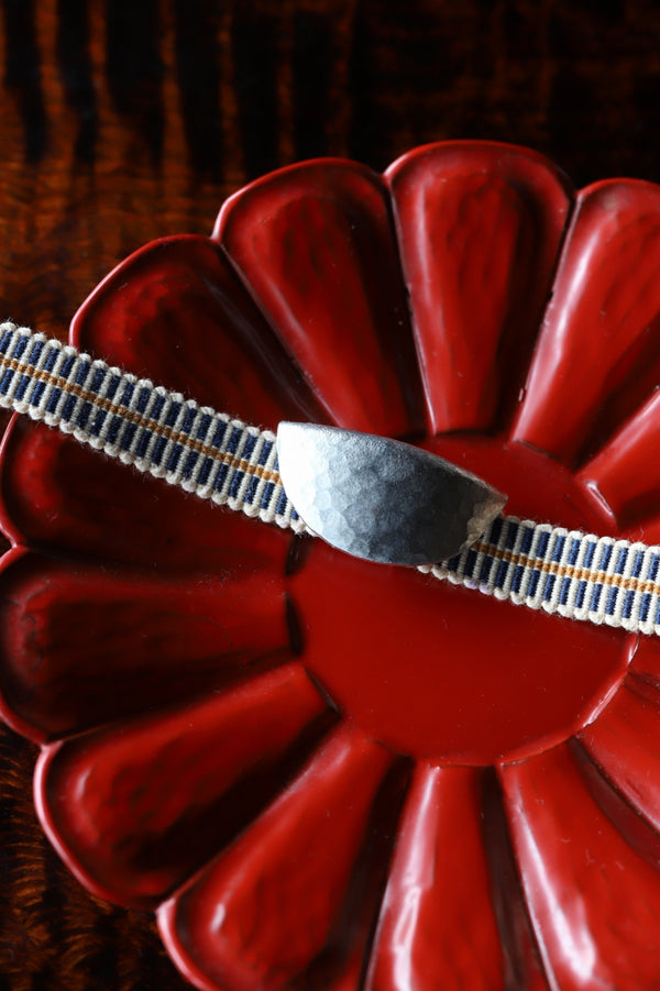 錫 帯留め -二つ折-